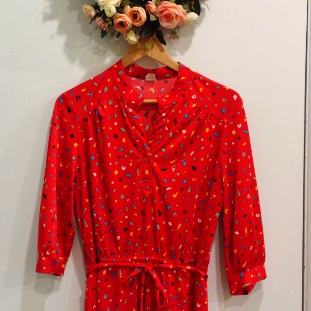 VINTAGE 70s LONG SLEEVED Dress